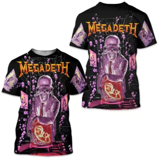 MEGADETH 1991 Vintage Unisex 3D T-shirt