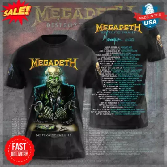 Megadeth Band 3D Shirt