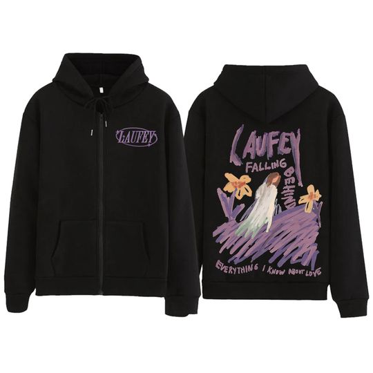 Laufey The Goddess Tour Everything I Know about Love Bewitched Zipper Hoodie