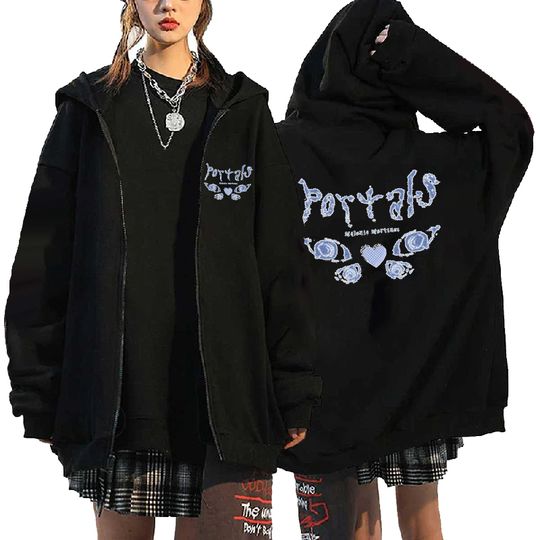Singer Melanie Martinez Portals Tour Printed Zip-up Hoodie Gift For Fans
