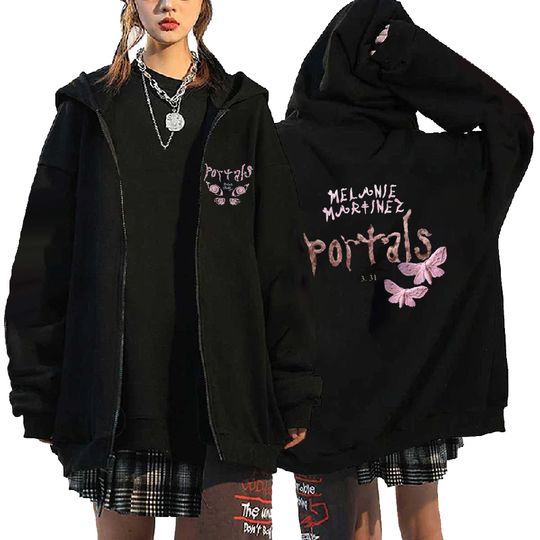 2024 New Melanie Martinez Graphic Printed Zip-up Hoodie Gift For Fans