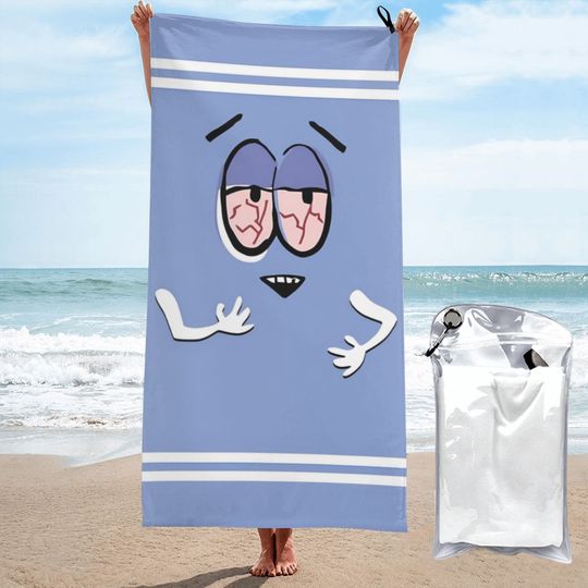 Cartoon Towelie Towel Summer Funny Microfiber Sea Beach Towel Sand Free Quick Dry Surf Towels