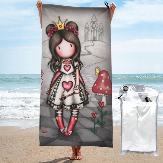 Santoro Gorjuss Quick Dry Towel 2023 Summer Microfiber Sea Beach Towel Sand Free Quick Dry Surf Towels