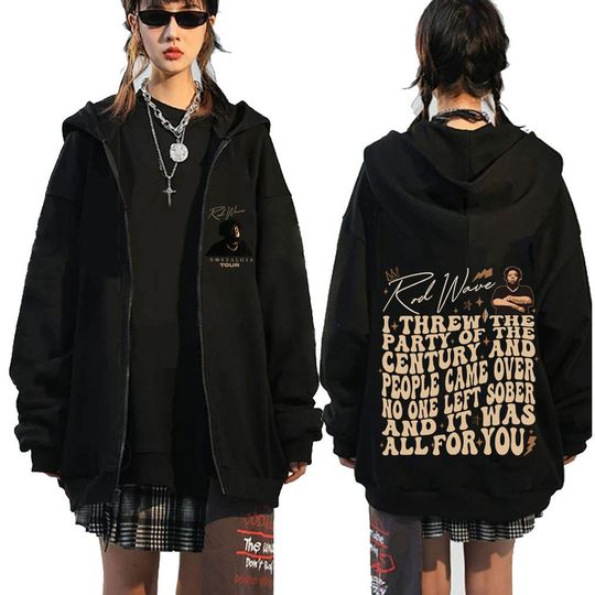 Rod Wave Nostalgia Tour Concert Zipper Hoodies