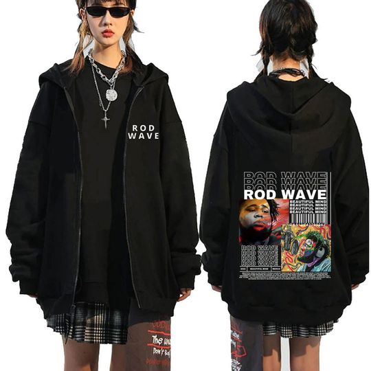 Rod Wave Nostalgia Album Cover Zipper Hoodies
