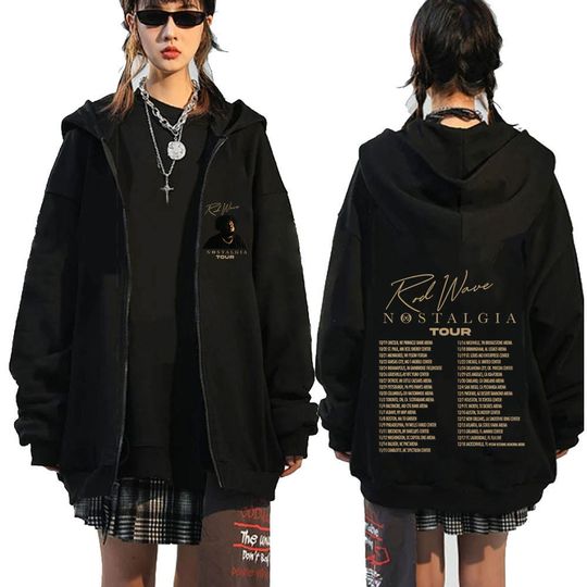 Rod Wave Nostalgia Tour Zipper Hoodies
