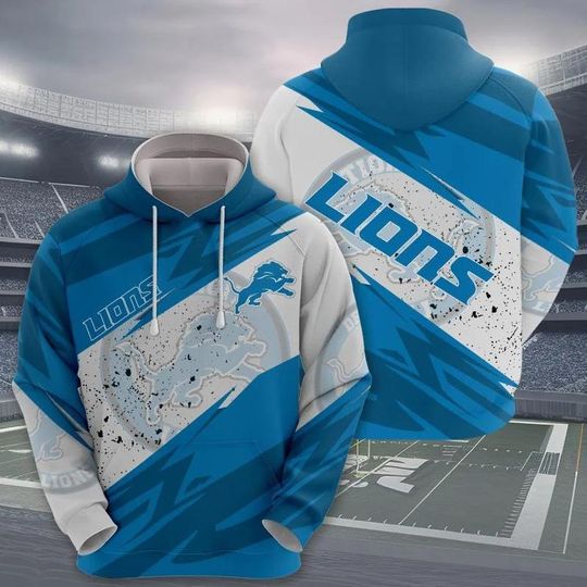 Lions Football Champion 3D Hoodies, Lions Christmas 3D Hoodies, Detroit Football 3D Hoodies, Detroit Football Fan Gifts