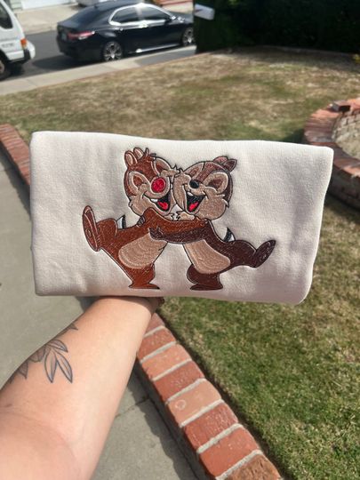 Chip n Dale embroidered Sweater!