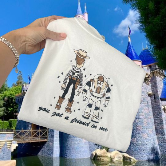 Disneyland Embroidered Sweater, Disneyland Sweatshirt, Disneyland Shirt, Disneyland Sweatshirt Women, Disneyland Sweater, Friend In Me Shirt