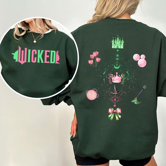 Wicked Change For Good Glitter Sweatshirt, Witches Of OZ Shirt, Wicked Defy Gravity Sweatshirt, Wicked Musical Movie Fan Shirt