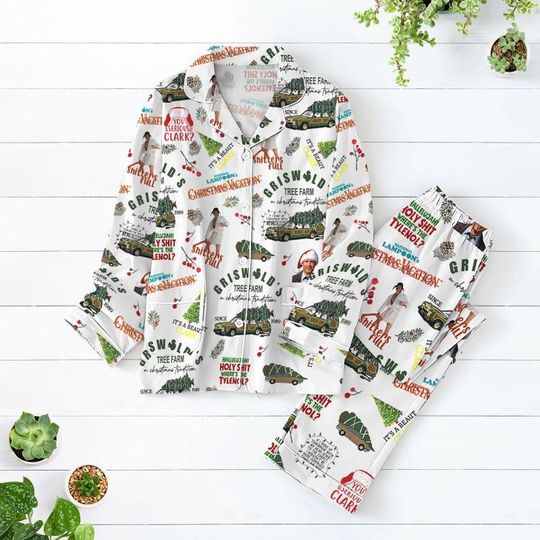 Griswold Pajamas Christmas, Griswold Pajamas Set, Christmas Tree Farm Shirt, Matching Pajamas Family, Vacation Pajamas, Holiday Pajamas