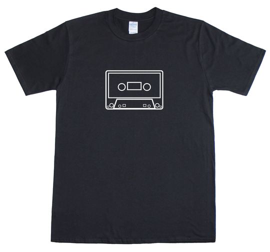 Cassette Tape Old Skool Retro Cult Music Mens Loose Fit T-Shirt