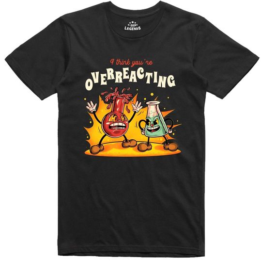 Funny Mens T Shirt Science Test Tube & Beaker T Shirt Design Regular Fit