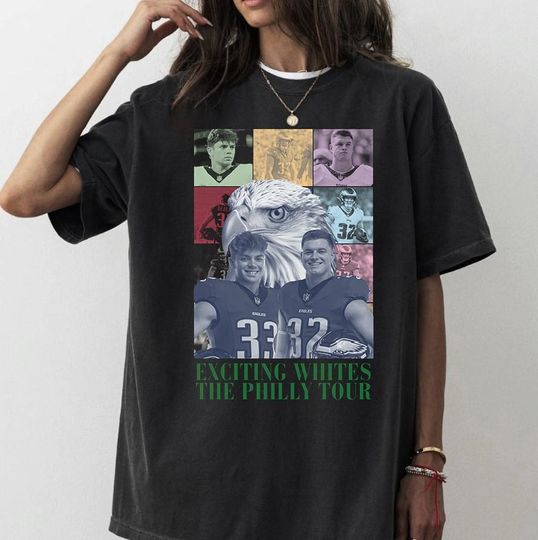 Reed Blankenship And Cooper DeJean The Philly Tour Vintage 90s Comfort Colors Shirt, Exciting Whites Shirt, Philadelphia Football Tshirt