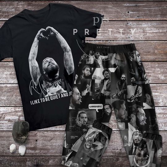 Post Malone Holiday Pajamas - Family Pajama Set for Christmas