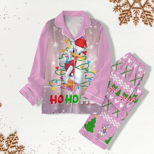 Daisy Duck Christmas Pajama, Mickey Pajamas For Women, Disney Pj Pants Women, Disneyland Pajama, Family Pajama Set, Night Wear Pajama