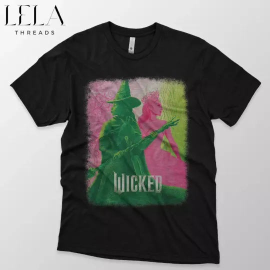 Wicked Movie Elphaba & Glinda Tonal T-Shirt Ariana Fans Tee Shirt Gift