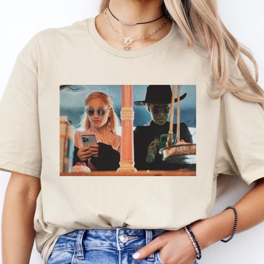 Wicked Movie Retro Photo Shirt, Glinda and Elphaba Merch