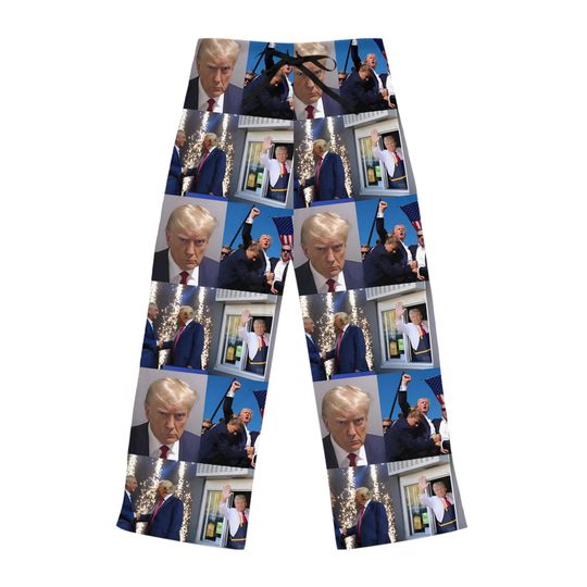 Trump 2024 Women's  Pajama Pants - Trump 2024 Republican MAGA Gift for Dad,christmas gift,santa trump