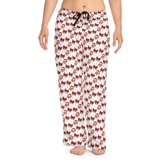 Donald Trump Christmas Pajama Pants  Funny and Festive Holiday Lounge Pants for Women