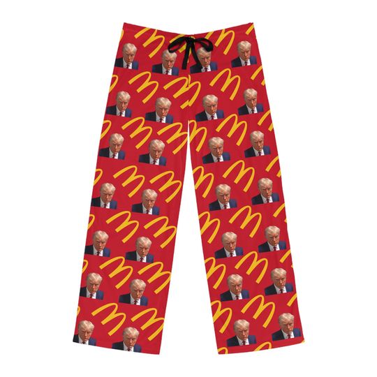 Trump Magadonald Men's Pajama Pants - Trump 2024 Republican MAGA Gift for Dad,christmas gift,santa trump