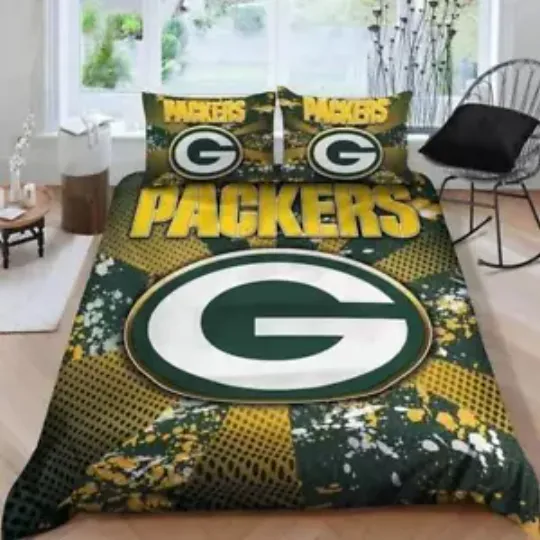 Green Bay Packers Bedding Set Kids Soft King Children Queen