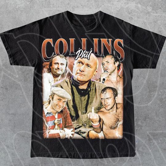 Limited Phil Collins Vintage T-Shirt, Gift For Women and Man Unisex T-Shirt