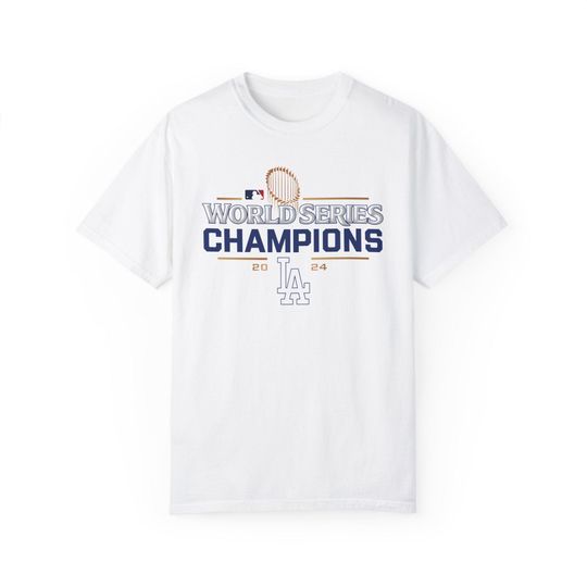 Los Angeles Dodgers World Series Champions 2024 Unisex Garment-Dyed T-shirt