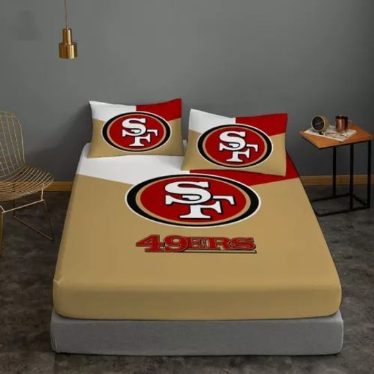 San Francisco 49ers Fitted Sheet Mattress Bedding Set