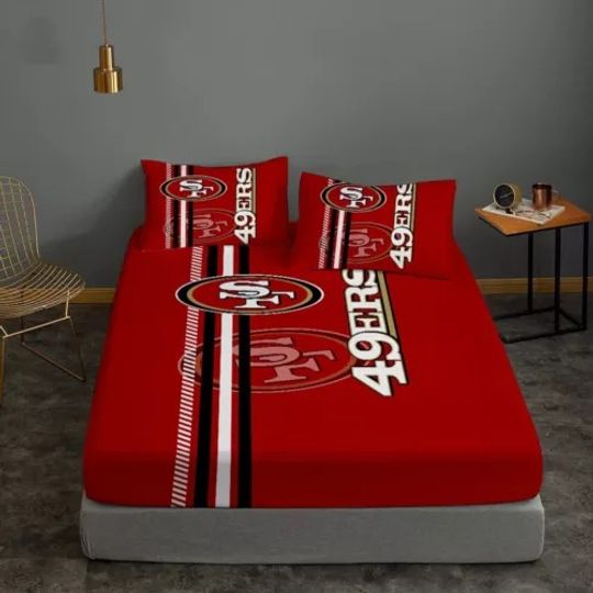 San Francisco 49ers Fitted Sheet Mattress Bedding Set