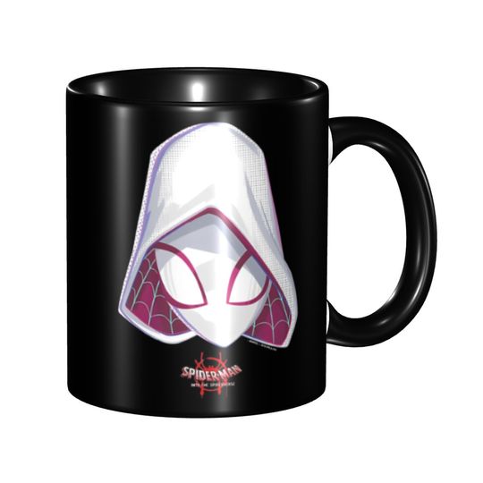 Spider-Gwen Spiderverse Mask Merch Coffee Mugs Fun Tea Cups Gift