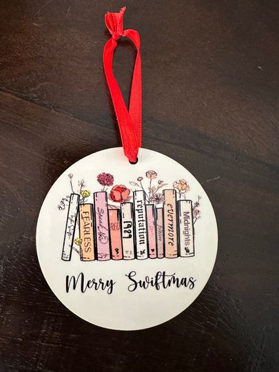 Discover Taylor- Merry Swiftmas Christmas Ornament