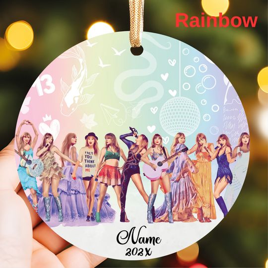 Tay Tay Personalized Ornament, Custom Tay Ornament, Personalized Ornament, Fan Gift Ornament, Indie Pop Music Ornament, Christmas Gift