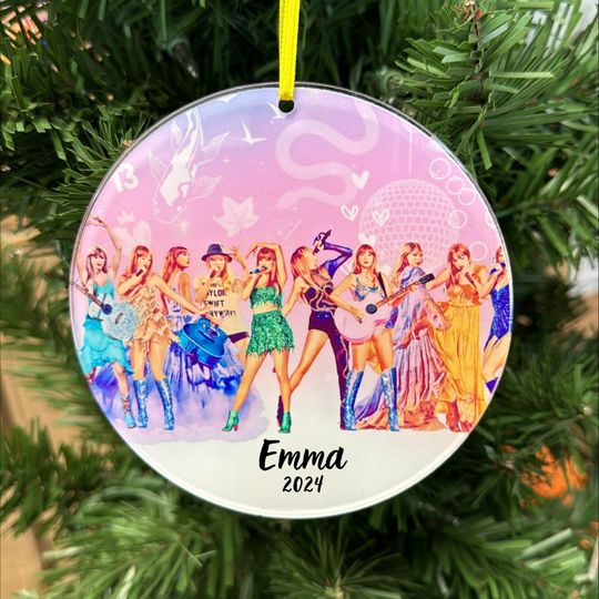 Tay Tay Personalized Ornament, Tay Ornament, Musis Tour Ornament, Electro Pop Ornament, Custom TS Ornament, Music Ornament