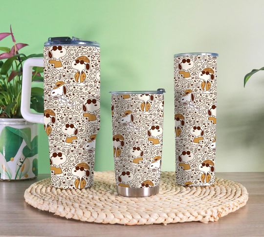 Cute Dog White Tumbler Dog Skinny Tumbler Sublimation Dog Lover Cup Dog Christmas Dog Dad Gifts