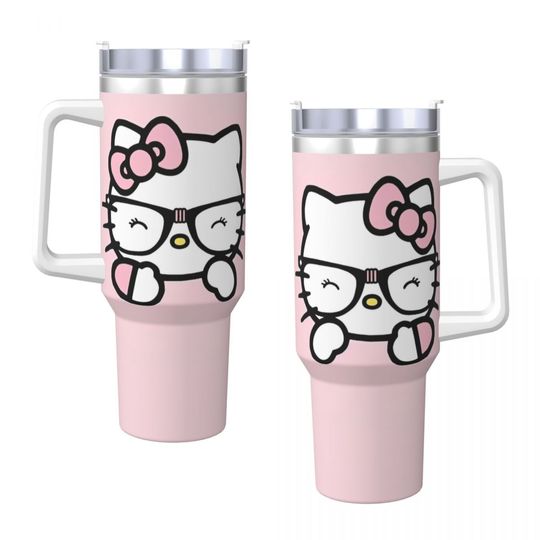 Hello Kitty Tumblers 40 oz With Handle | Christmas Gift