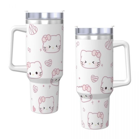 Hello Kitty Tumblers 40 oz With Handle | Christmas Gift