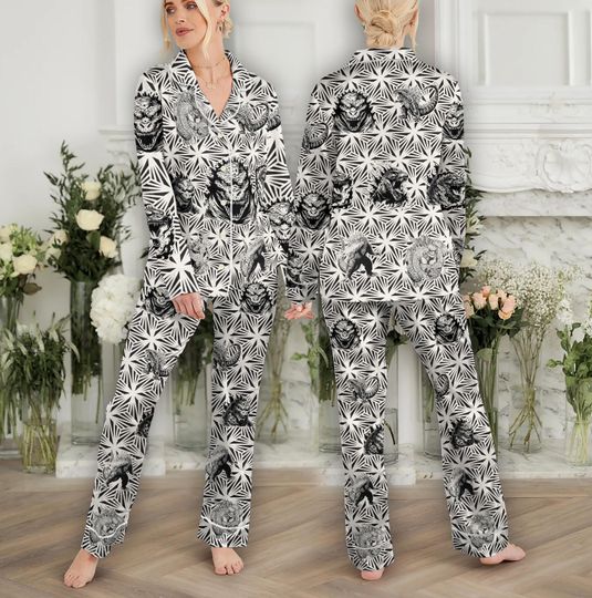 god zilla Pajamas Set Family, god zilla Shirt, god zilla Holiday Pajamas, god zilla Pajamas For Party, god zilla Pajamas Men, god zilla Lover Gift