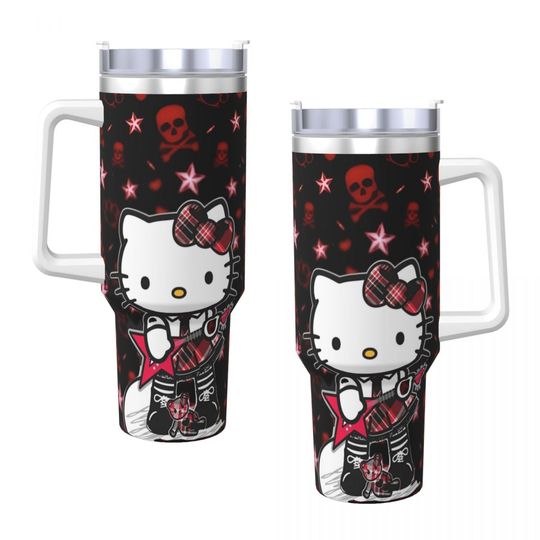 Hello Kitty  Tumblers 40 oz With Handle | Christmas Gift