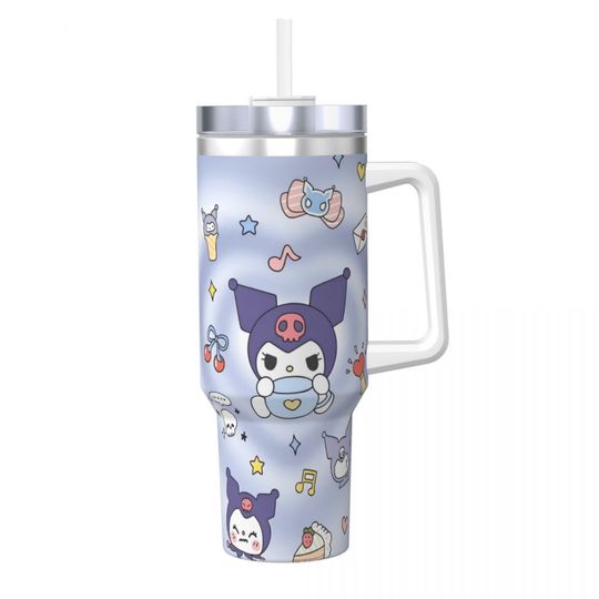 Sanrio Kuromi Kawaii Tumblers 40 oz With Handle | Christmas Gift