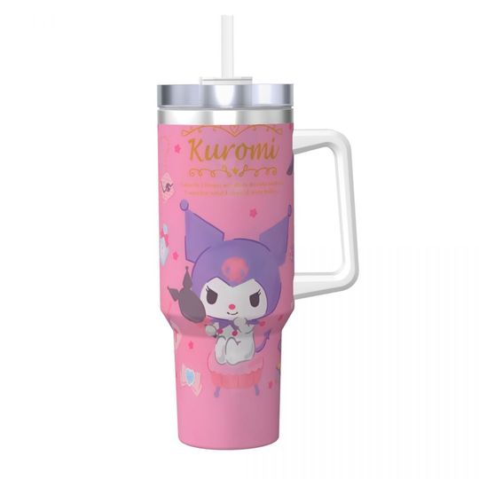Sanrio Kuromi Kawaii Tumblers 40 oz With Handle | Christmas Gift