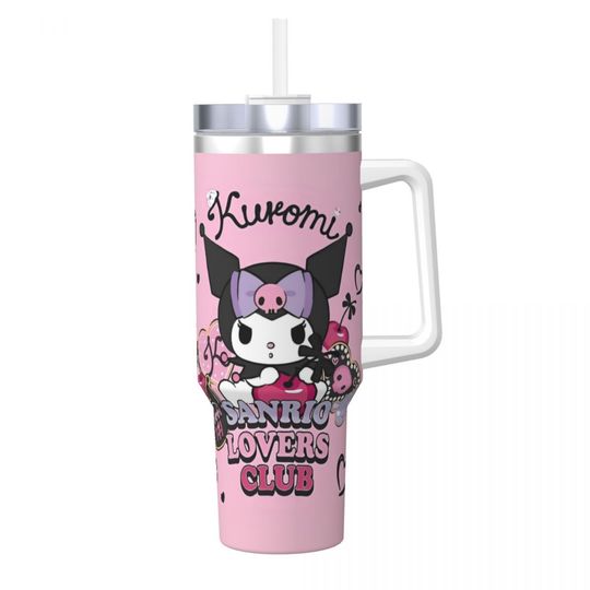 Sanrio Kuromi Kawaii Tumblers 40 oz With Handle | Christmas Gift