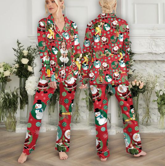 Ornament Christmas ELF Pajamas Set Family, Buddy The ELF Pajamas Set, Christmas Movie Pajamas Set Women, Xmas Holiday Gift