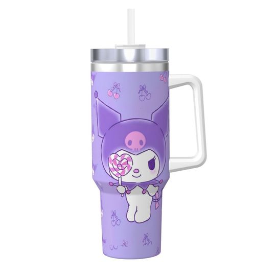 Sanrio Kuromi Kawaii Tumblers 40 oz With Handle | Christmas Gift