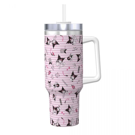 Sanrio Kuromi Kawaii Tumblers 40 oz With Handle | Christmas Gift
