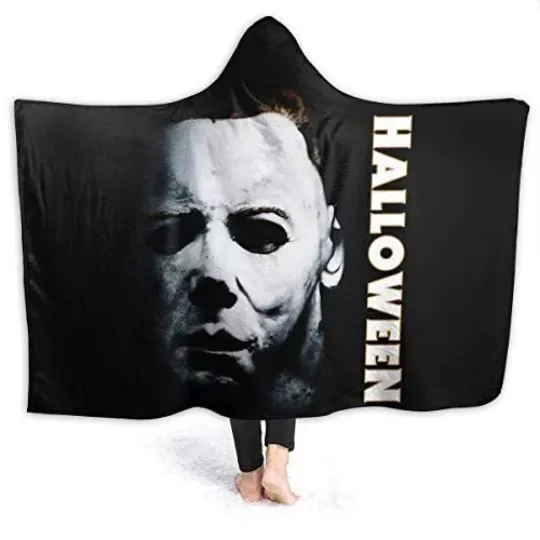 Horror Michael-Myers Hooded Blanket, Halloween Hooded Blankets