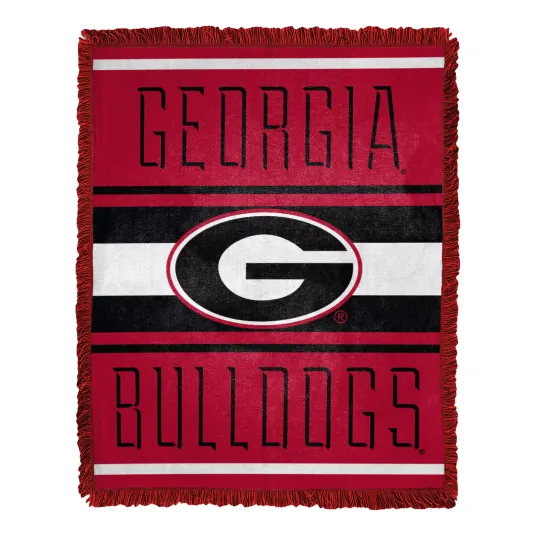 Northwest NCAA GA bulldogs Nose Tackle Woven Blanket