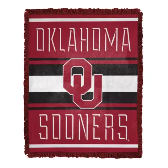 Northwest NCAA Oklahoma Sooners Nose Tackle Woven Blanket