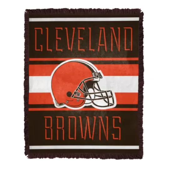 Northwest football Cleveland Browns Nose Tackle Woven Blanket