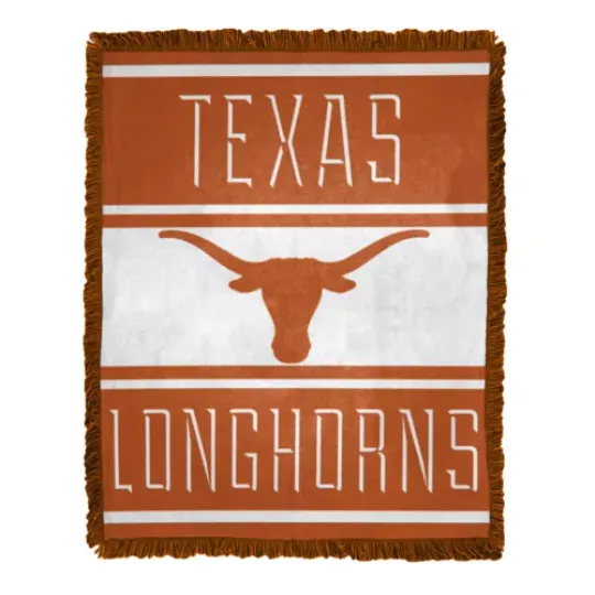 Northwest NCAA Texas Longhorns Nose Tackle Woven Blanket
